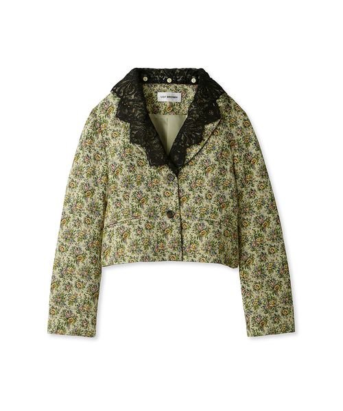 レースカラーシングルジャケット 予めご了承ください