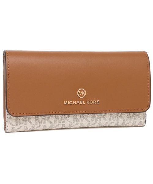 MICHAEL KORS(マイケルコース)/マイケルコース 長財布 ジェットセット チャーム ホワイト ブラウン レディース MICHAEL KORS 32F1GT9E3B 149/img01