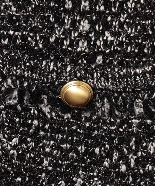 ファンシーツイード ニットジャケット 