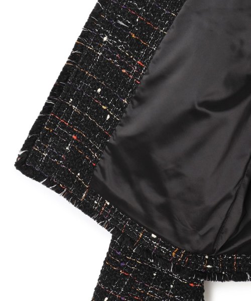 GIOLICA カラーミックスツイード ジャケット #075 #002 #305 #310 カラーミックスツイード モノトーンミックス レッドミックス ホワイト