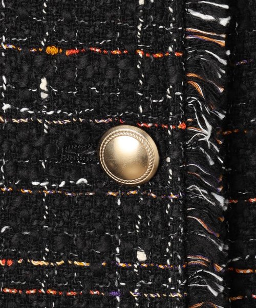 GIOLICA カラーミックスツイード ジャケット #075 #002 #305 #310 カラーミックスツイード モノトーンミックス レッドミックス ホワイト