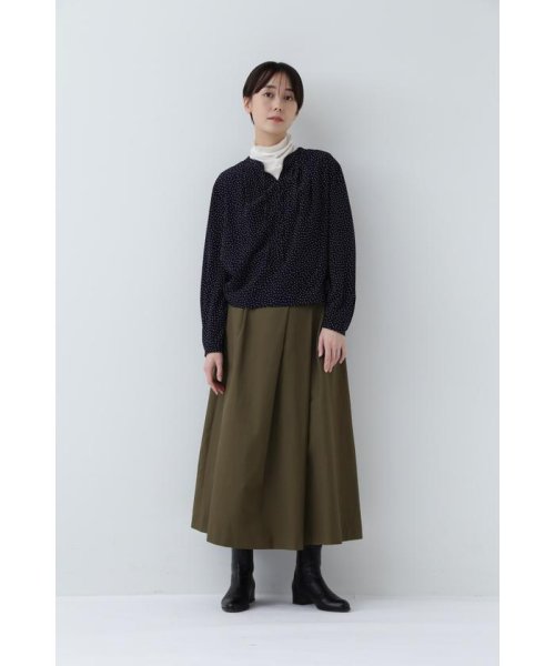 ◆ドットプリントブラウス 