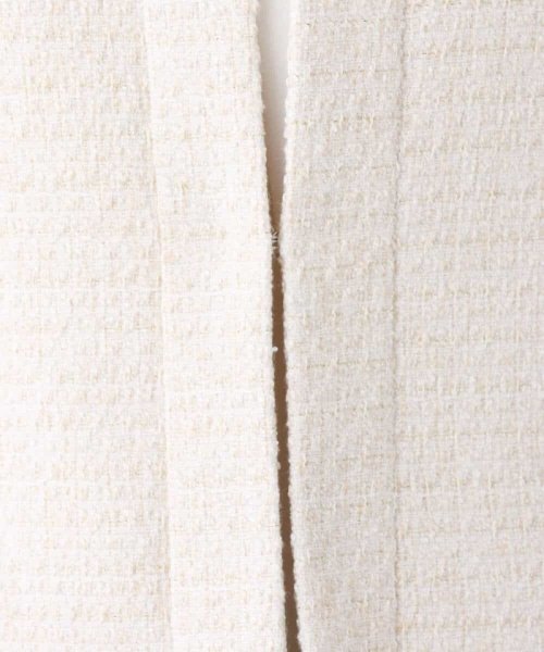 [セットアップ対応]ラメツイードノーカラージャケット 