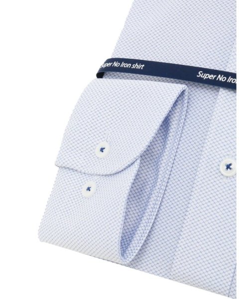 TAKA-Q(タカキュー)/ノーアイロンストレッチ スタンダードフィット ワイドカラー長袖ニットシャツ シャツ メンズ ワイシャツ ビジネス ノーアイロン yシャツ ビジネスシャツ 形態安/img02