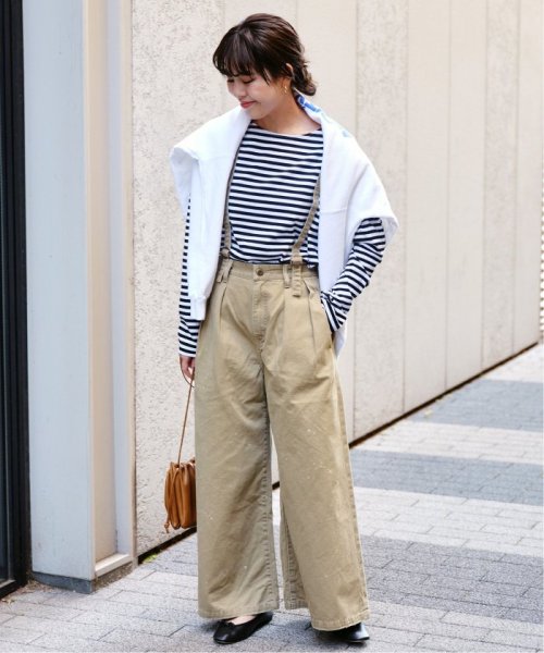 Spick & Span(スピック＆スパン)/【AUTHEN / オーセン】別注HI RISE SUSPENDER PANT/img02