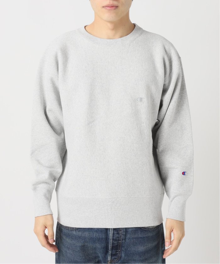 CHAMPION 別注 R/W エルボーパッチ クルーネックスウェット JOURNAL STANDARD relume｜CHAMPION / チャンピオン 別注 R/W