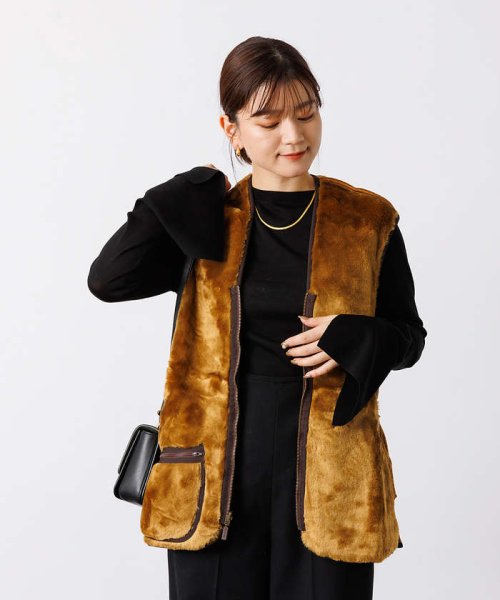 Rouge vif la cle(ルージュヴィフラクレ)/【barbour/バブアー】 warm pile waistcoat zip－i/img01