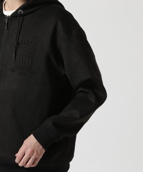 《直営店限定》EMBOSS ZIP PARKA EMBLEM / エンボス ジップパーカー エンブレム / AVIREX / アヴィレックス 直営店限定 EMBOSS EMBLEM ZIP PARKA エンボス ジップパーカー エンブレム AVIREX