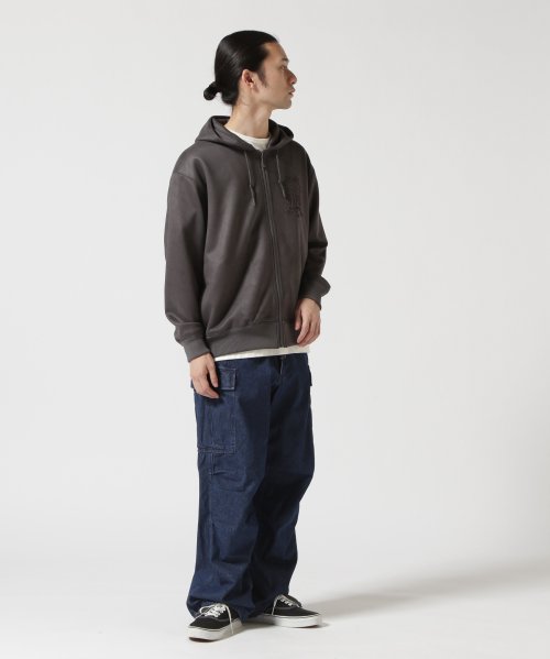 《直営店限定》EMBOSS ZIP PARKA EMBLEM / エンボス ジップパーカー エンブレム / AVIREX / アヴィレックス 直営店限定 EMBOSS EMBLEM ZIP PARKA エンボス ジップパーカー エンブレム AVIREX