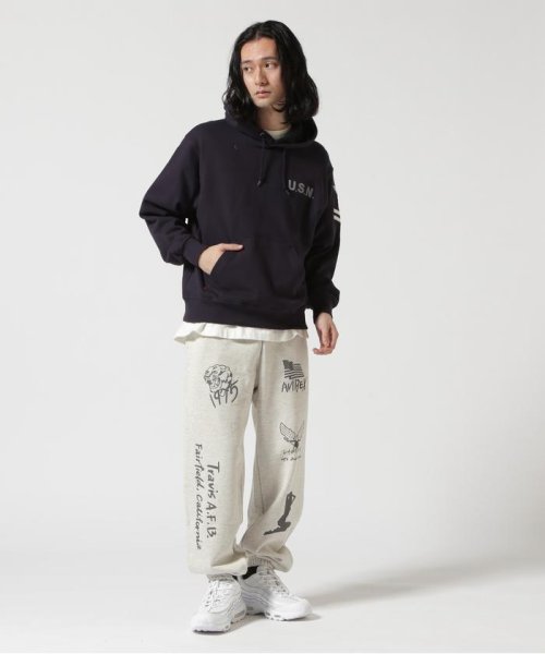 AVIREX(AVIREX)/《WEB限定》STENCIL PRINT SWEAT PANTS / ステンシル プリント スウェットパンツ / AVIREX / アヴィレ/img22