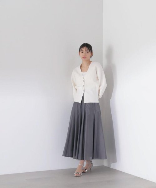 NATURAL BEAUTY BASIC(ナチュラルビューティーベーシック)/シャイニーシアーボイルスカート　24SS/img21