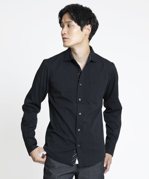 MK homme(エムケーオム)/【WEB限定】リバーストライプシャツ/img22