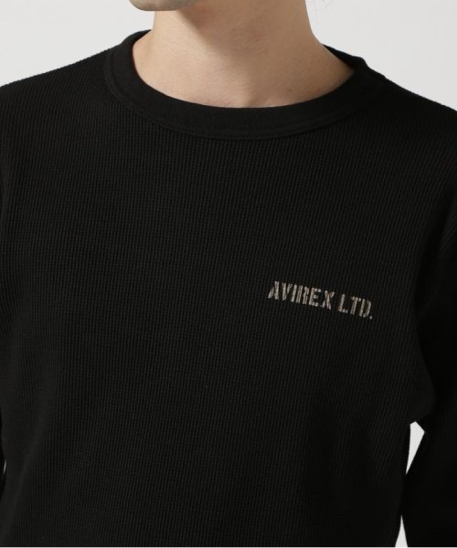 AVIREX(AVIREX)/LONGSLEEVE WAFFLE T－SHIRT U.S.NAVY / 長袖 ワッフルTシャツ ユーエスネイビー / AVIREX /img06
