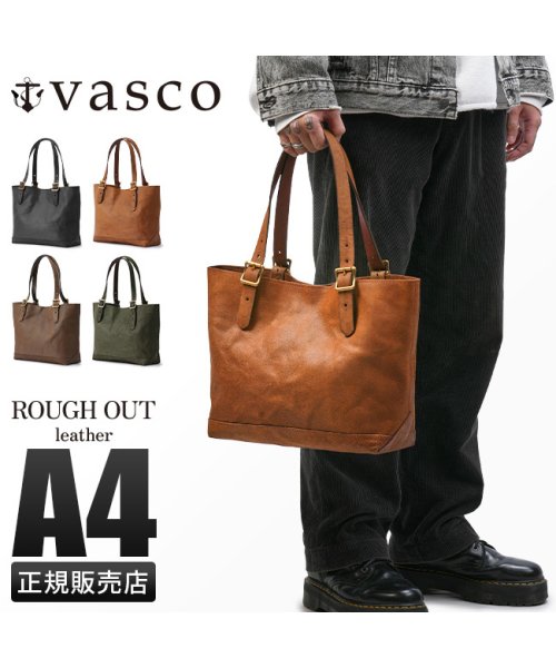 vasco ヴァスコ トートバッグ メンズ レディース ブランド レザー 本革 日本製 肩掛け A4 VS－263LR OIL カウレザー ラフアウト 　　　　　 摩擦 OLD