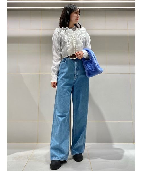 ハイウエストデニムパンツ 予めご了承ください