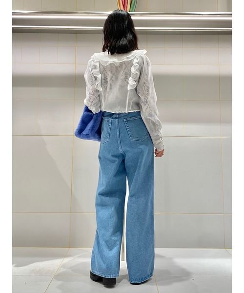 ハイウエストデニムパンツ 予めご了承ください