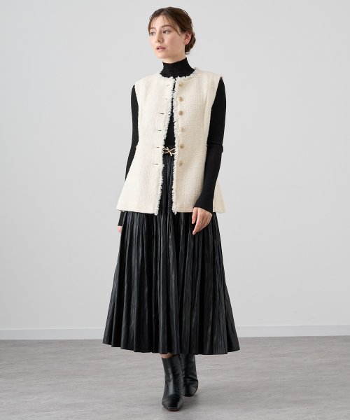 フィルムツイードペプラムジレ なし 着用サイズ