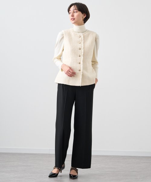 フィルムツイードペプラムジレ なし 着用サイズ