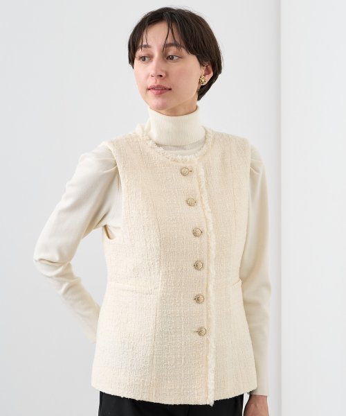 フィルムツイードペプラムジレ なし 着用サイズ