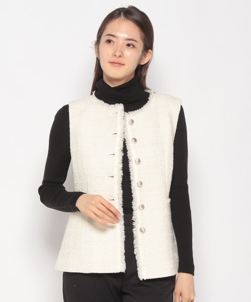 フィルムツイードペプラムジレ なし 着用サイズ