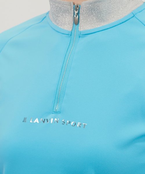 LANVIN SPORT(ランバン スポール)/ソフトラメリブハーフジップ長袖シャツ【部分吸汗/部分UV/ストレッチ】/img06