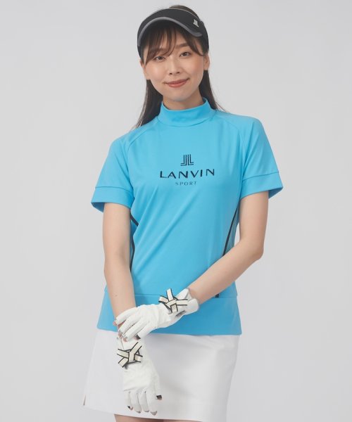 LANVIN SPORT(ランバン スポール)/スパンコール刺繍モックネック半袖シャツ【吸汗/ストレッチ/UV/ECO】/img08