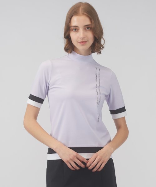 LANVIN SPORT(ランバン スポール)/【WEB限定】モックネック5分袖シャツ【吸汗/ストレッチ/UV/ECO】/img01