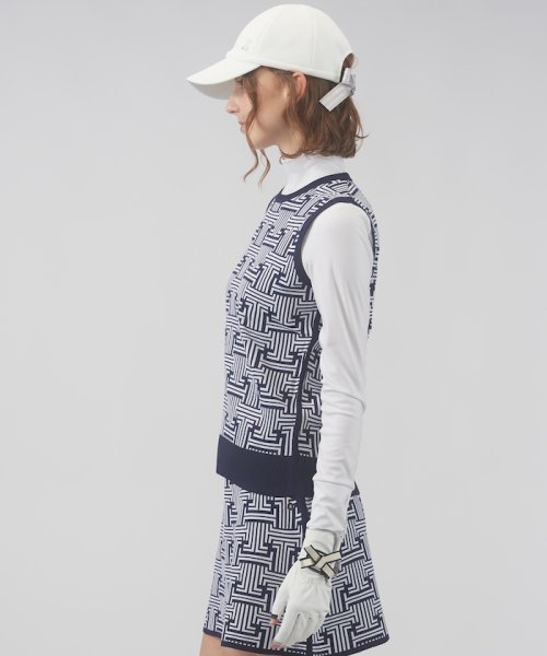 LANVIN SPORT(ランバン スポール)/モノグラムジャカードニットベスト/img03