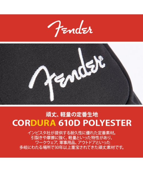 Fender(フェンダー)/フェンダー ボディバッグ ワンショルダーバッグ メンズ モノグラムストラップ 軽量 薄型 縦型 小さめ 斜めがけ A5 Fender 950－6058/img05