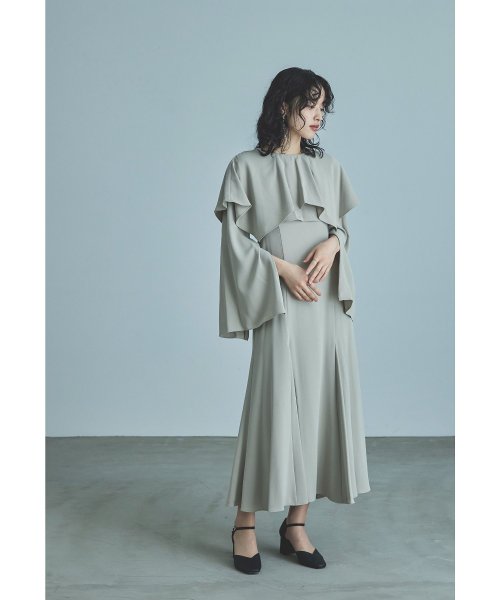 niana ニアナ ケープドレス パーティードレス 結婚式 ワンピース ケープボレロ キャミワンピ 2点セット 羽織 リボン シンプル お呼ばれ パーティー 二 ニアナ お呼ばれ パーティー 76cm 80cm