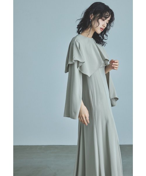 niana ニアナ ケープドレス パーティードレス 結婚式 ワンピース ケープボレロ キャミワンピ 2点セット 羽織 リボン シンプル お呼ばれ パーティー 二 ニアナ お呼ばれ パーティー 76cm 80cm