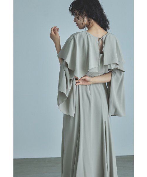 niana ニアナ ケープドレス パーティードレス 結婚式 ワンピース ケープボレロ キャミワンピ 2点セット 羽織 リボン シンプル お呼ばれ パーティー 二 ニアナ お呼ばれ パーティー 76cm 80cm