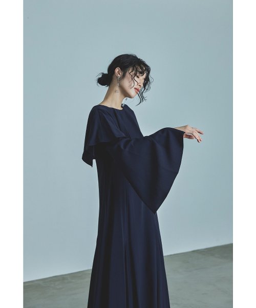 niana ニアナ ケープドレス パーティードレス 結婚式 ワンピース ケープボレロ キャミワンピ 2点セット 羽織 リボン シンプル お呼ばれ パーティー 二 ニアナ お呼ばれ パーティー 76cm 80cm