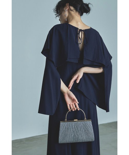 niana ニアナ ケープドレス パーティードレス 結婚式 ワンピース ケープボレロ キャミワンピ 2点セット 羽織 リボン シンプル お呼ばれ パーティー 二 ニアナ お呼ばれ パーティー 76cm 80cm