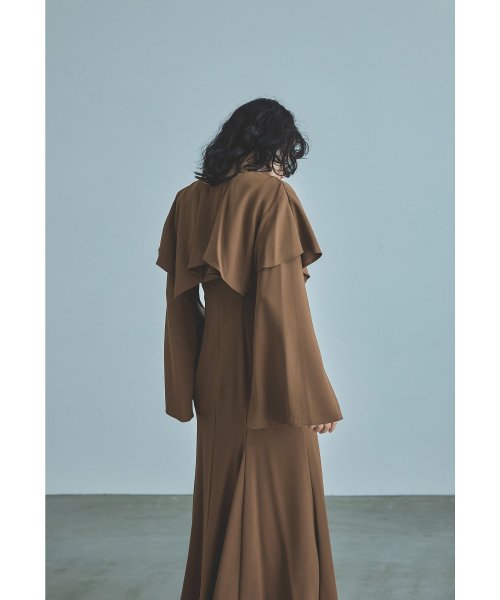 niana ニアナ ケープドレス パーティードレス 結婚式 ワンピース ケープボレロ キャミワンピ 2点セット 羽織 リボン シンプル お呼ばれ パーティー 二 ニアナ お呼ばれ パーティー 76cm 80cm