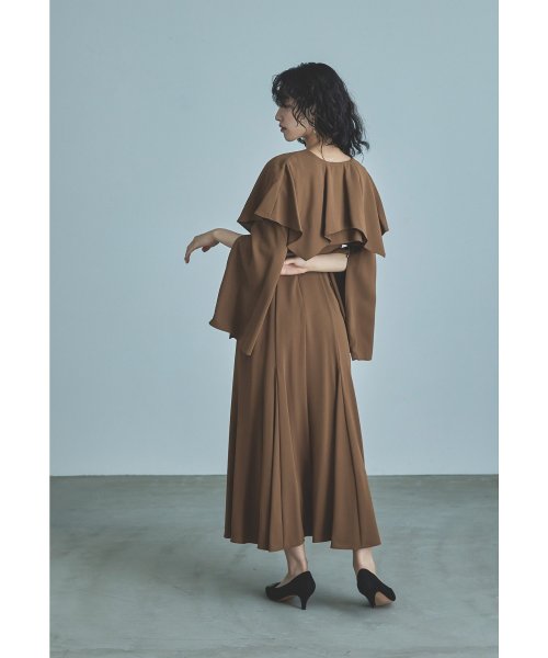 niana ニアナ ケープドレス パーティードレス 結婚式 ワンピース ケープボレロ キャミワンピ 2点セット 羽織 リボン シンプル お呼ばれ パーティー 二 ニアナ お呼ばれ パーティー 76cm 80cm