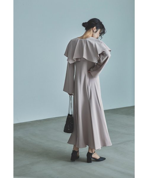 niana ニアナ ケープドレス パーティードレス 結婚式 ワンピース ケープボレロ キャミワンピ 2点セット 羽織 リボン シンプル お呼ばれ パーティー 二 ニアナ お呼ばれ パーティー 76cm 80cm