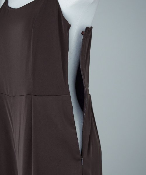 niana ニアナ ボウタイボレロ付きオールインワンパンツドレス パーティードレス 結婚式 セット サロペット ワイドパンツ キャミソール リボン シアー お呼 5cm ニアナ