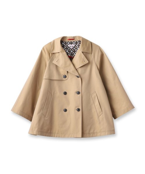 Aラインショートトレンチジャケット 