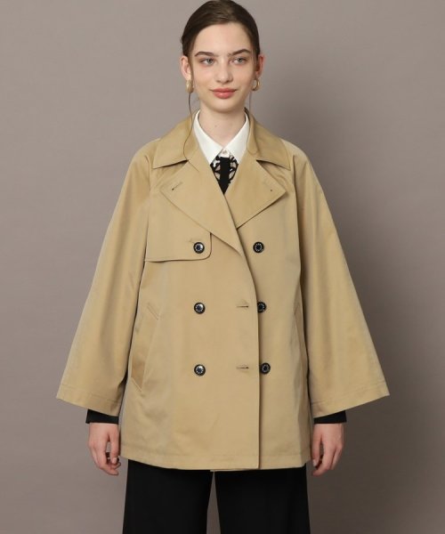 Aラインショートトレンチジャケット 