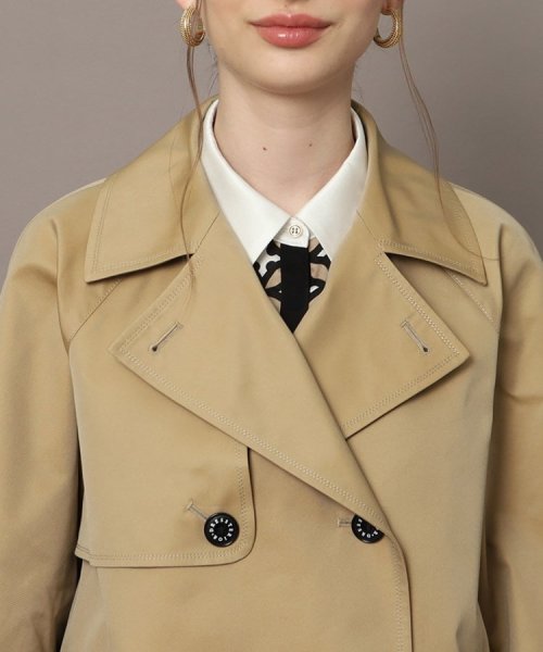 Aラインショートトレンチジャケット 