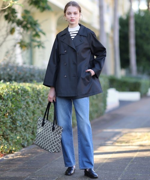 Aラインショートトレンチジャケット 