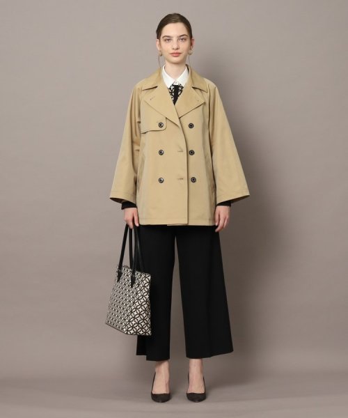 Aラインショートトレンチジャケット 