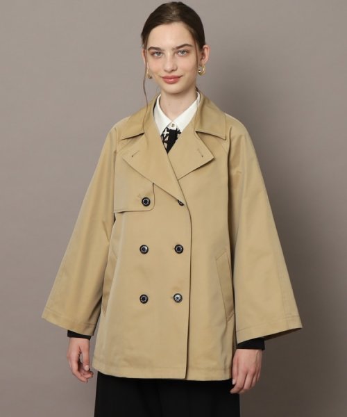 Aラインショートトレンチジャケット 