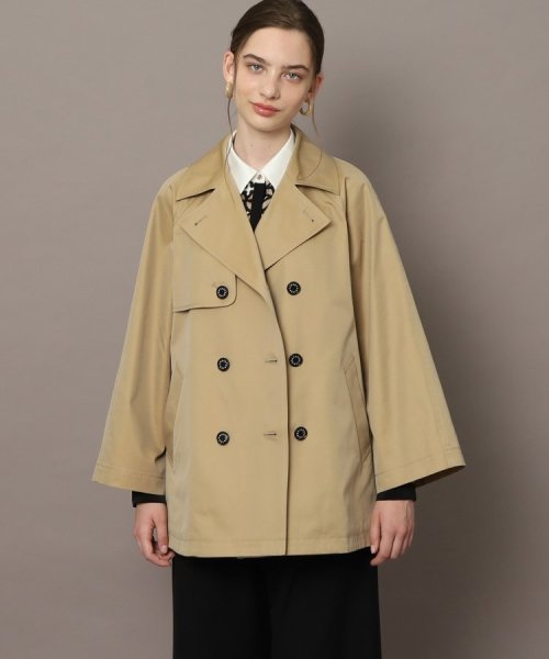Aラインショートトレンチジャケット 