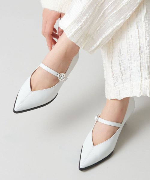 サークルバックルストラップ パンプス40↑ あらかじめご了承ください