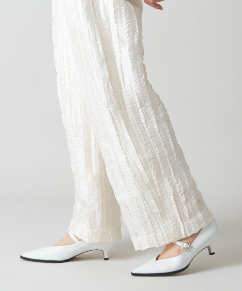 サークルバックルストラップ パンプス40↑ あらかじめご了承ください