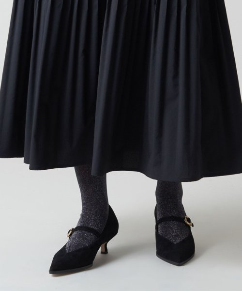 サークルバックルストラップ パンプス40↑ あらかじめご了承ください