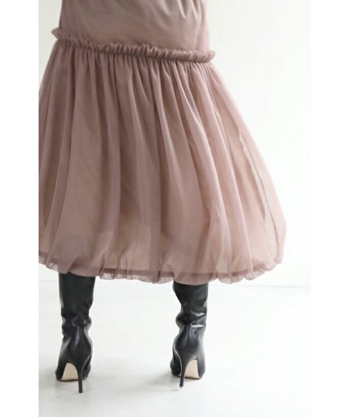 CAWAII(カワイイ)/ふわっとバルーン裾のベールミディアムスカート/img17