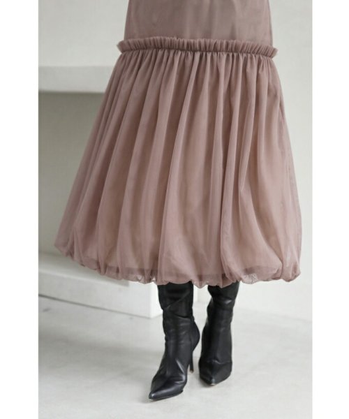 CAWAII(カワイイ)/ふわっとバルーン裾のベールミディアムスカート/img21